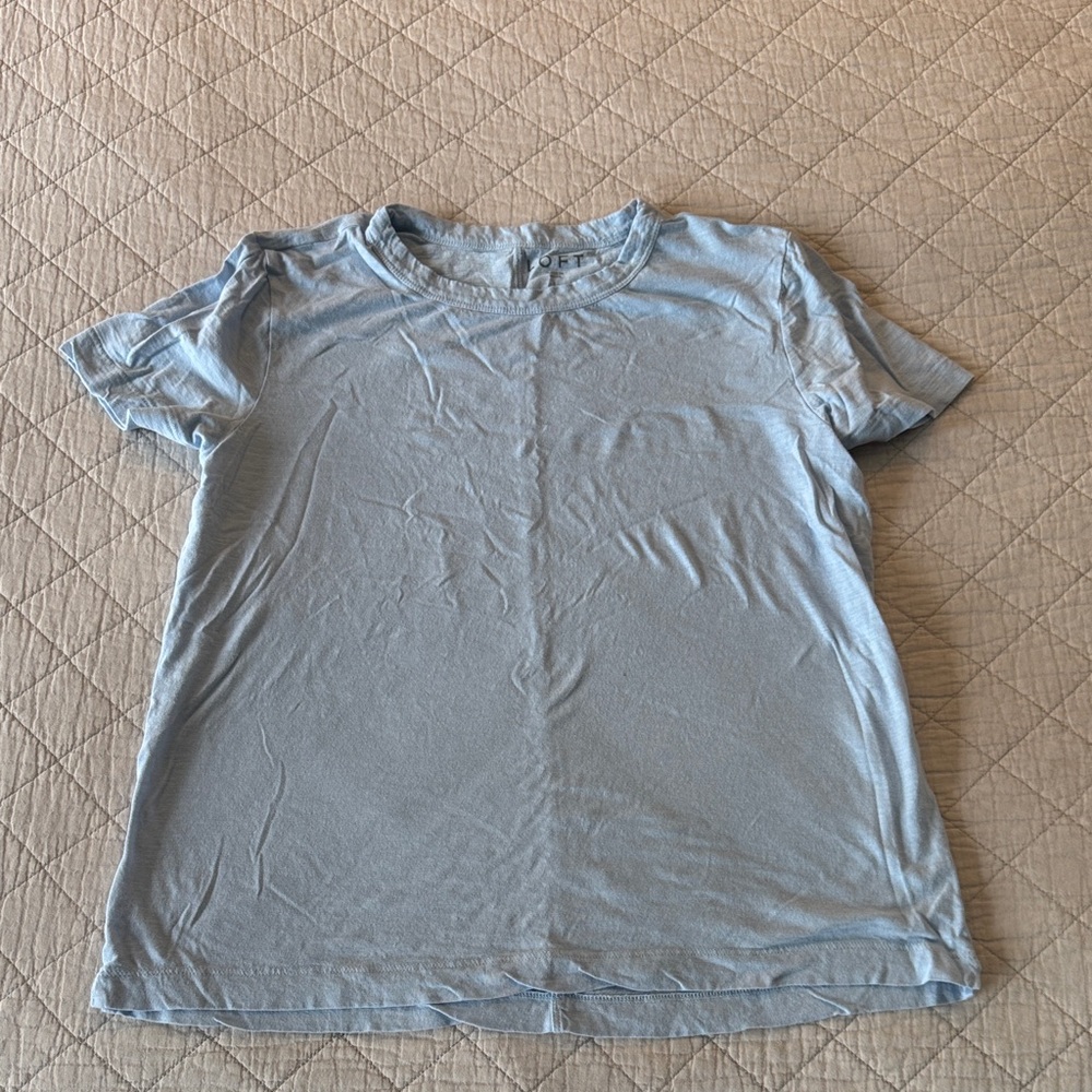 LOFT Sky Blue Short Sleeve Tee